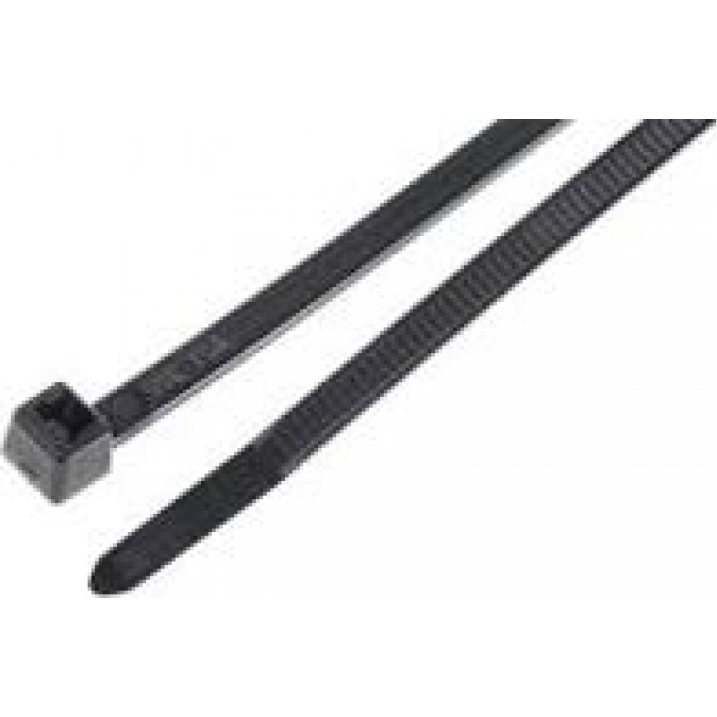 KABELBINDER L 200MM B 3,6MM ZWART 100 STUKS