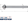 VERZINKFREES - VERZINKBOOR HSS-G 90&deg;, DIN 335C, ø15,0 MM