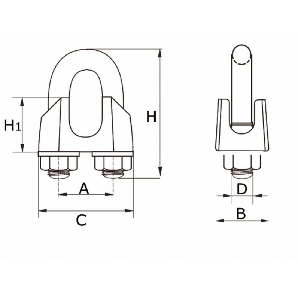 STAALDRAADKLEM RVS 5 MM