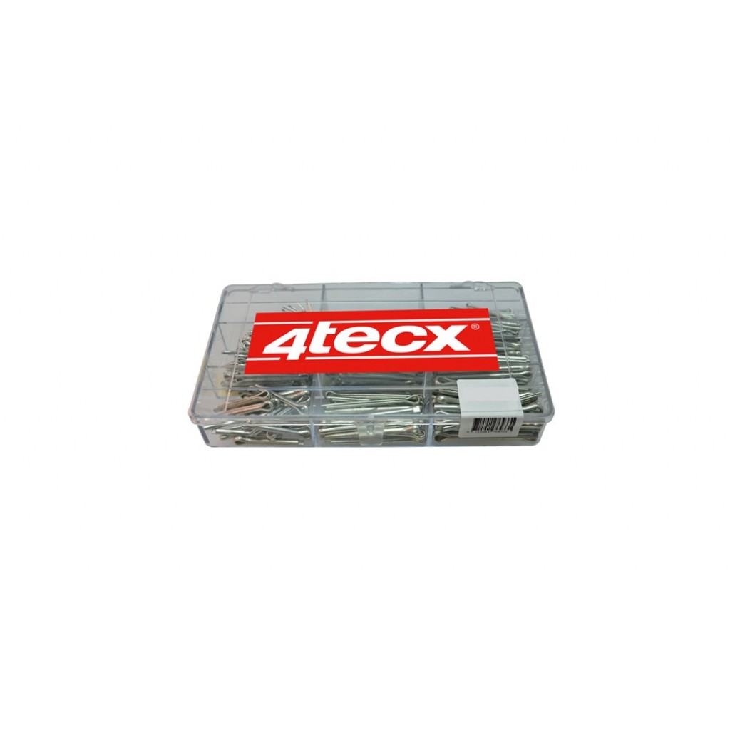 ASSORTIMENT DOOS 9-VAKS SPLITPEN VERZINKT 4TECX