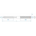 STOKEIND M10X70 VERZINKT TX25 MET ZESKANT