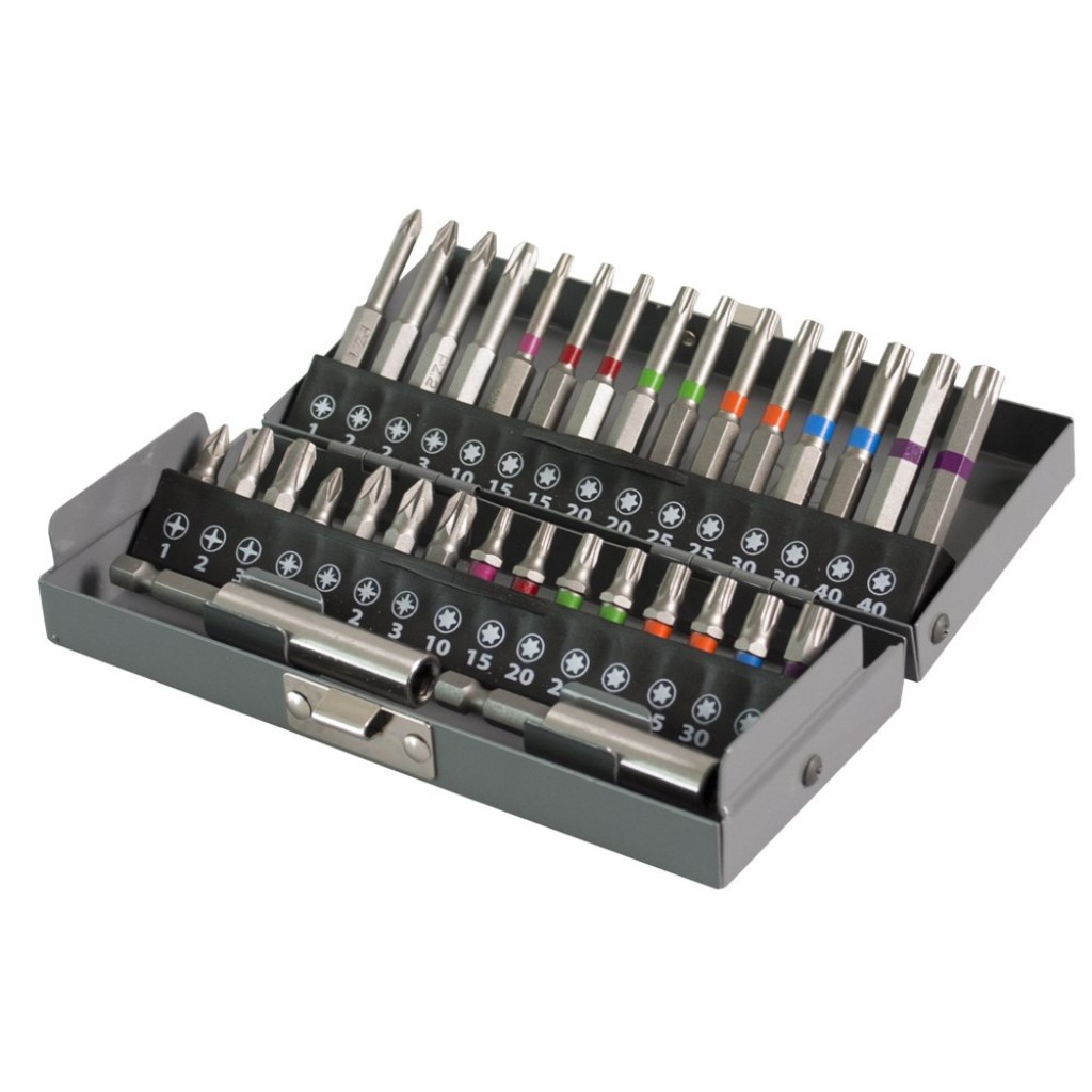 DYNAPLUS BITSET PROF 32-DELIG DYNA KLEURBANDJES METALEN BOX