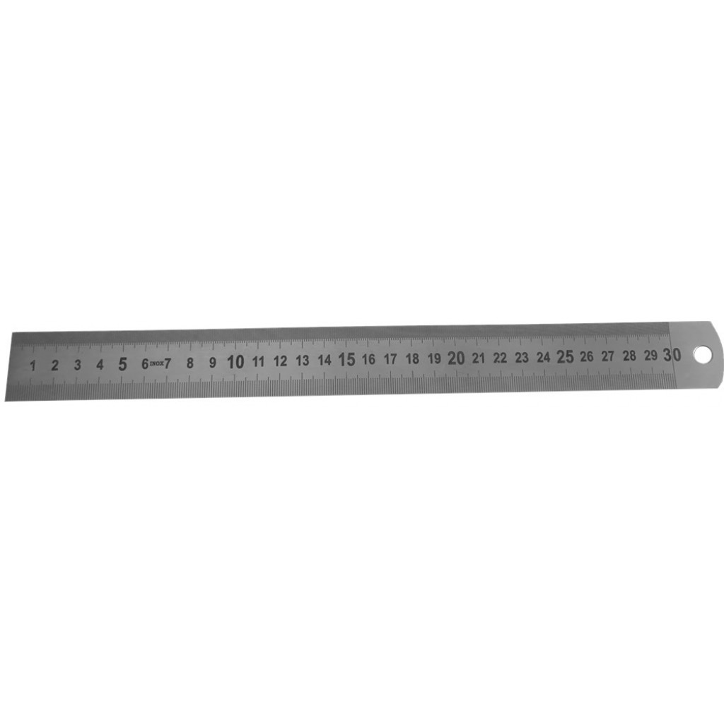 MAATLAT RVS300X30X1.0MM MM-1/2MM VERDELING