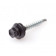 4.8 X 35 PROFIELPLAATSCHROEF ZELFB. VERZ. ALU RING SW-8 RAL9005 ZWART