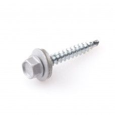4.8 X 35 PROFIELPLAATSCHROEF ZELFB. VERZ. ALU RING SW-8 RAL7016 GRIJS