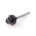 DAK&GEVEL PROFIELPLAATSCHROEF VERZINKT ZWART RAL9005 4.9X35