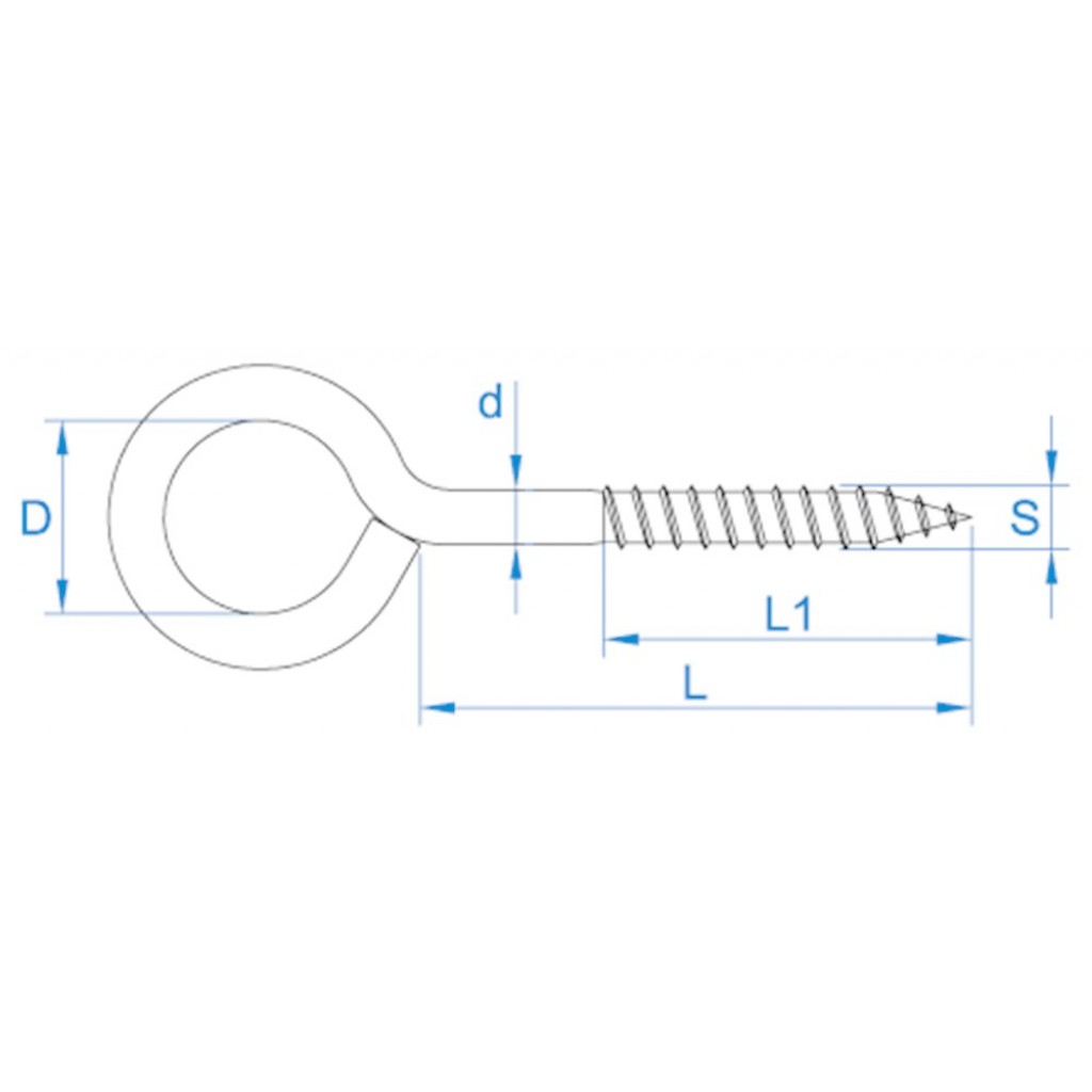 SCHROEFOOG GEGALVANISEERD 3G_15 35X10