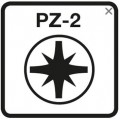BIT DYNAPLUS SCHROEFBIT 25MM PZ-2 GRIJS
