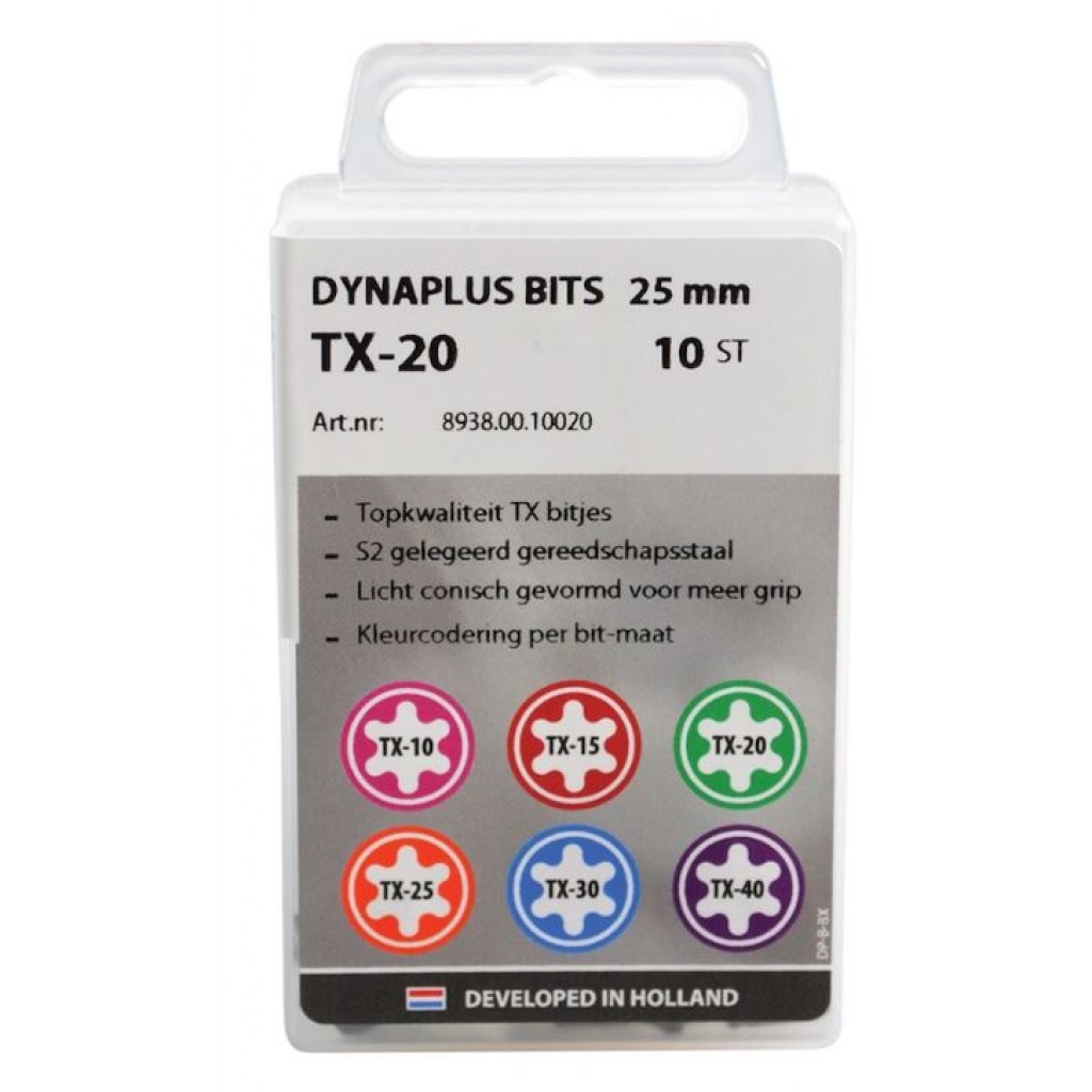 BIT DYNAPLUS SCHROEFBIT 25MM PZ-2 GRIJS