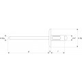 BLINDKLINKNAGEL MULTIGRIP AL/RVS A2A2 EGBK 4.8X24.8X16