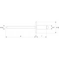 BLINDKLINKNAGEL STANDAARD ALU/STAAL GBK 5.0X27X14