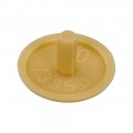 AFDEKKAPJE SPPS MET KOPBORING 12MM RAL1001 BEIGE