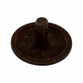AFDEKKAPJE SPPS MET KOPBORING 12MM RAL8014 BRUIN