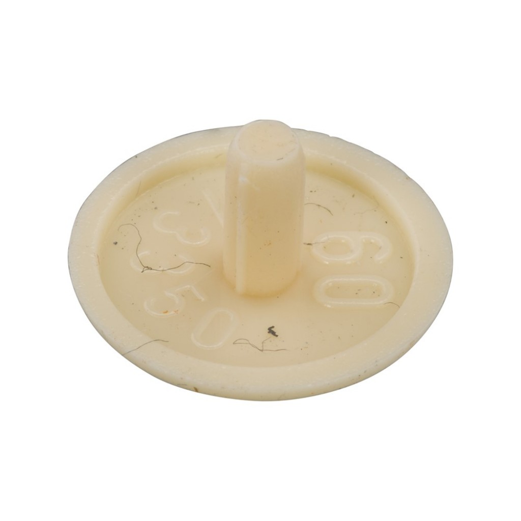 AFDEKKAPJE SPPS MET KOPBORING 12MM RAL1015 IVOIRE