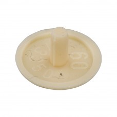 AFDEKKAPJE SPPS MET KOPBORING 12MM RAL1015 IVOIRE