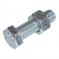 M12 X 40 TAPBOUT +MOER VERZINKT 8.8 ISO 4017 CE GEKEURD