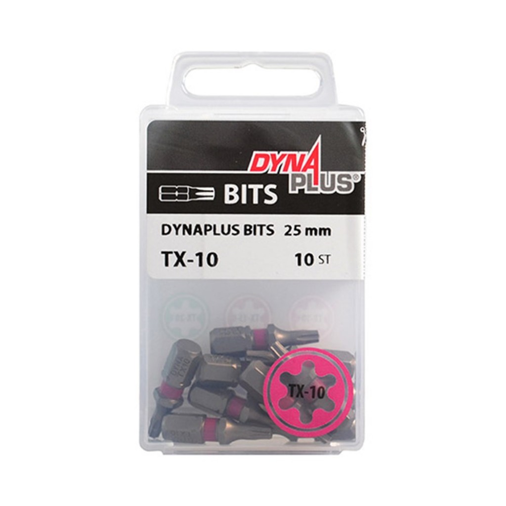 bit dynaplus 25mm TX-10 roze 10 stuks