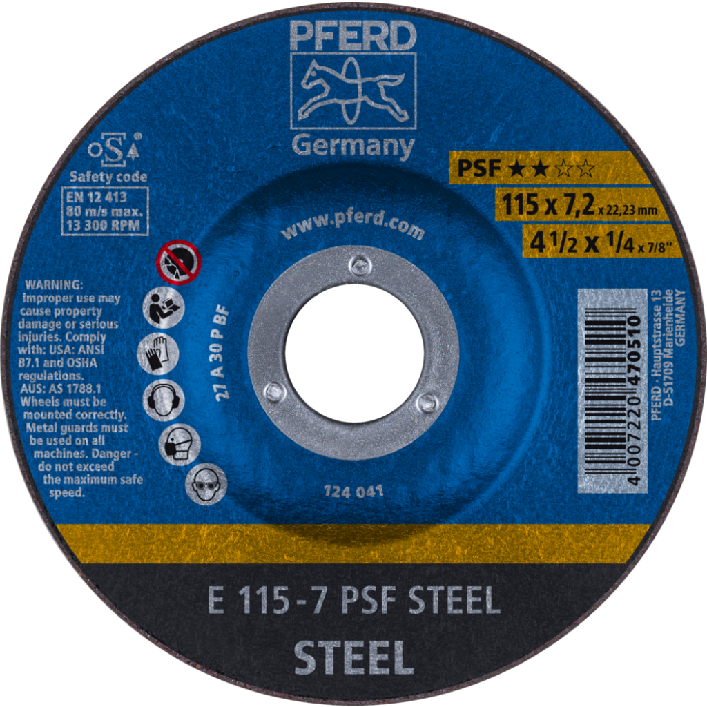AFBRAAMSCHIJF 115MM E115-7 A30P PS FORTE PFERD