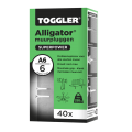 PLUG ALLIGATOR (GROEN) ø6MM A 6 (DOOS MET 40ST.)
