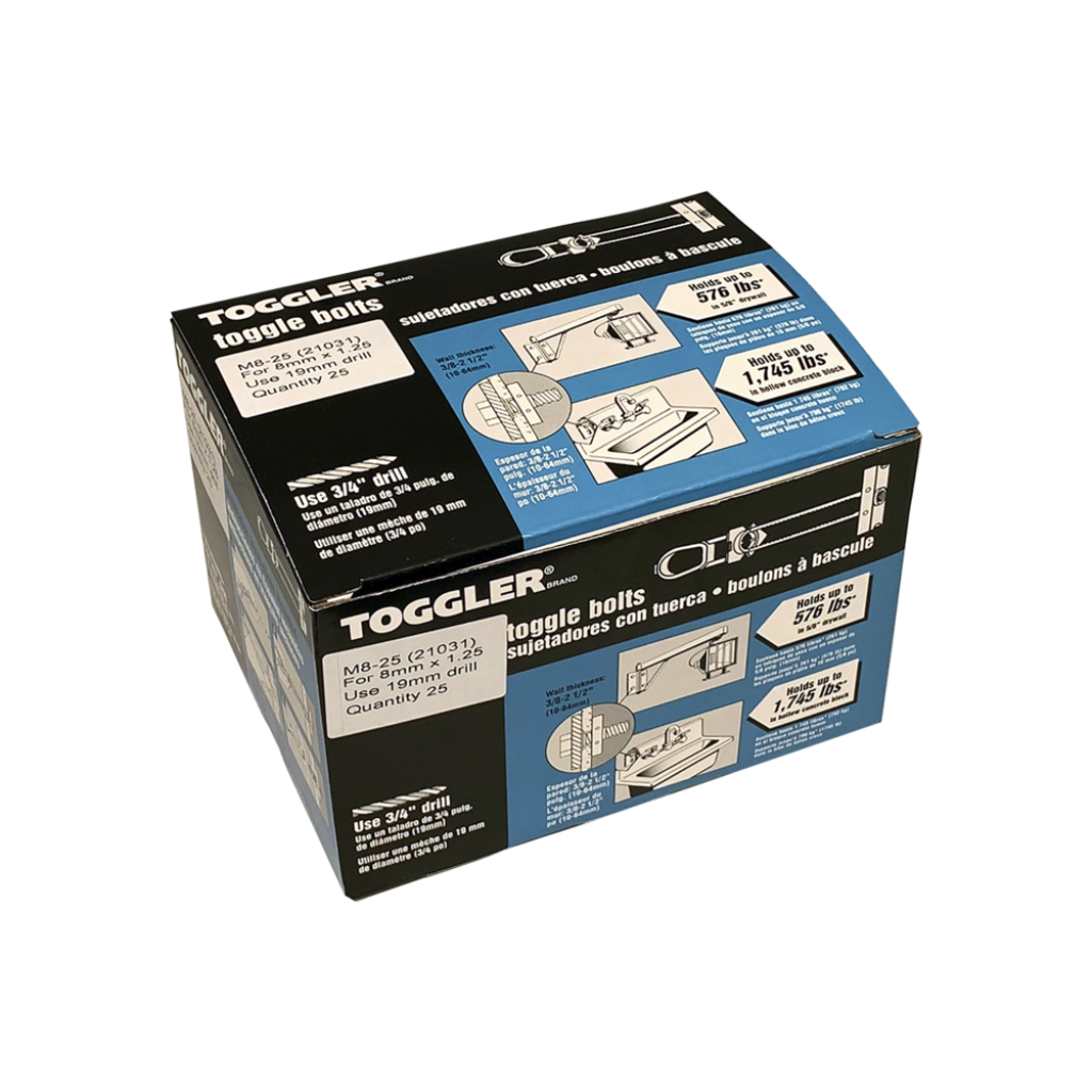 ANKER HOLLEWAND RVS M8S 10-64MM DOOS 25 ST