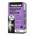 PLUG GIPSPLAAT (PAARS) 9,5-15 MM SP (DOOS 40ST.)
