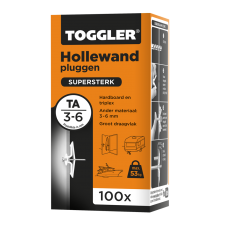 PLUG HOLLEWAND TA 3-6MM DOOS 100 ST